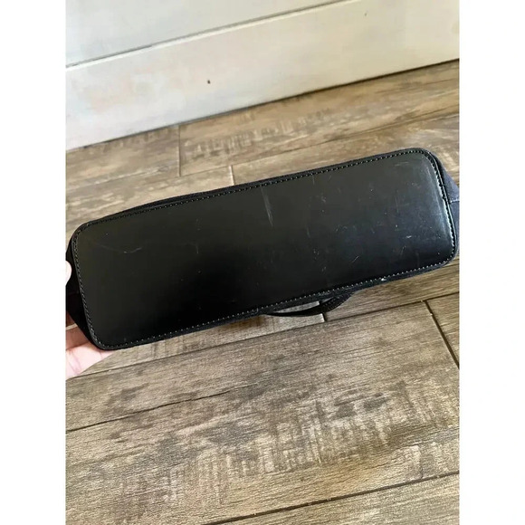 Salvatore Ferragamo Black Suede with Leather Trim Shoulder Bag - Picture 13 of 13